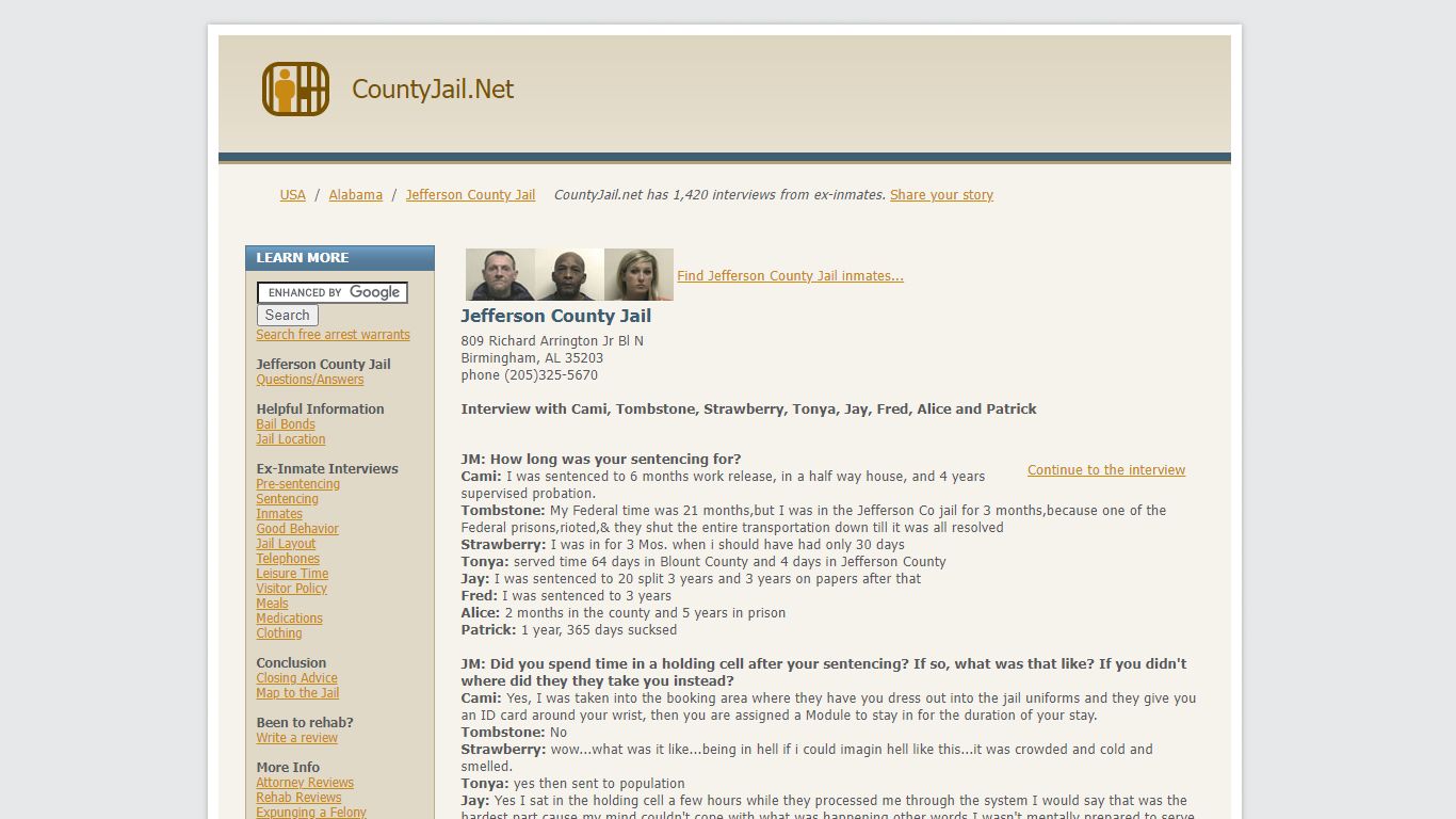 Jefferson County Jail, Alabama | JailMedia